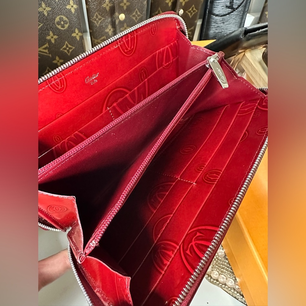 Cartier long zippy wallet patent leather - Picture 13 of 14